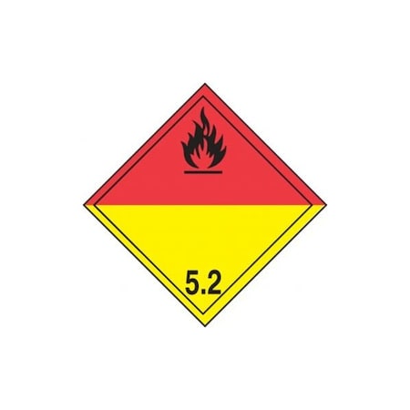 Accuform TDG PLACARD CLASS 5 273MM X 273MM TCP533FV25 TCP533FV25